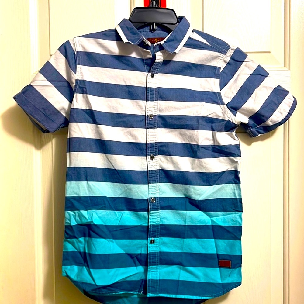 Boy’s Button Up Shirt 7 For All Mankind Large Size 9